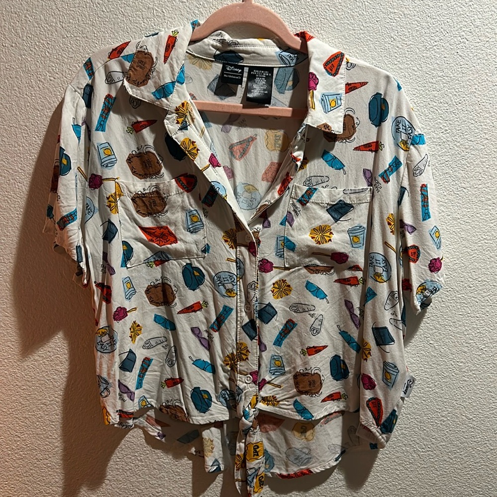 Disney Zootpia Button Down Crop